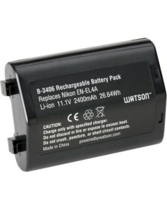 Watson EN-EL4A Lithium-Ion Battery Pack (11.1V, 2400mAh)