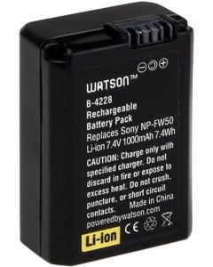 Watson NP-FW50 Lithium-Ion Battery Pack (7.4V, 1100mAh)